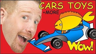 Cars Toys  MORE  English Collection of Stories for Kids from Steve and Maggie  Wow English TV [upl. by Nywroc]