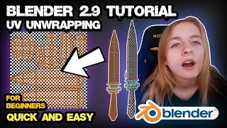 Blender Beginner UV Unwrapping TUTORIAL  Easy UV Unwrapping in Blender 29  Blender for beginners [upl. by Arreip243]