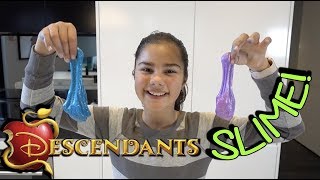 Making Disney Descendants Slime  Graces Room [upl. by Rockey]