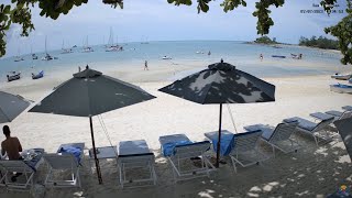 🔴 Bay Beach Resort Xtra  Choeng Mon Beach  Koh Samui  Thailand  Live Beach Webcam  2160p 4K [upl. by Ynnhoj450]