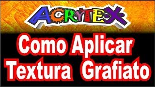 Video aula da Acrytex como aplicar textura rústica ou grafiato 22072705 [upl. by Nhabois682]