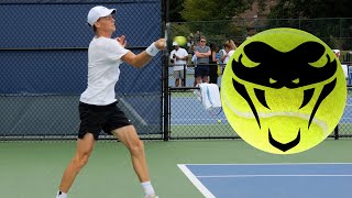 Jannik Sinner SMASHING Forehands In Slow Motion [upl. by Nitaj734]