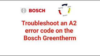 Troubleshoot an A2 error code on the Bosch Greentherm [upl. by Molton818]