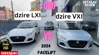 Swift Dzire LXI tour s CNG vs VXI CNG 2024 review 2024 facelift  Maruti Swift Dzire 2024 [upl. by Amsden]