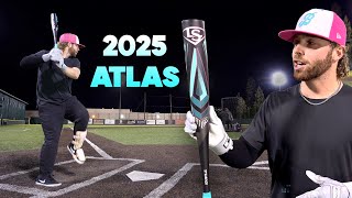 Hitting with the 2025 Louisville Slugger ATLAS  BBCOR Baseball Bat Review [upl. by Chemash733]