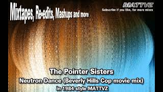 The Pointer Sisters  Neutron Dance Beverly Hills Cop movie mix in the style of 1984 [upl. by Stempson]