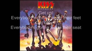 KISS  Detroit Rock City LYRICS ON SCREEN [upl. by Lleunamme270]