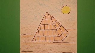 Lets Draw an Egyptian Pyramid [upl. by Ibbetson]