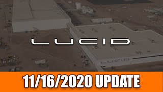 Lucid Motors Factory Construction Update 11162020 [upl. by Ahtimat]