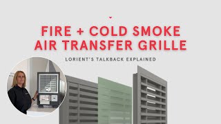 Lorient Talkback Damper Control System  How to ventilate a building with fire amp cold smoke dampers [upl. by Schug]