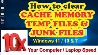 विंडोज 10 और विंडोज 11 से सभी cache temp amp junk फ़ाइलों को कैसे हटाएं  10X your computer Speed [upl. by Telford143]