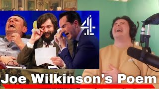 American Reacts Joe Wilkinson’s POEM has everyone in TEARS  8 Out of 10 Cats Does Countdown [upl. by Ynaffik]