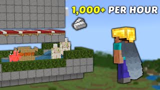 Easy 121 Iron farm in Minecraft Bedrock MCPEXboxPSSwitchPC [upl. by Eirb914]