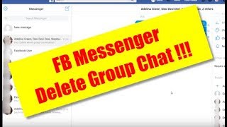 How to Delete Facebook Messenger Whole Group Chat Conversation Permanently [upl. by Jez]