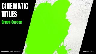 CINEMATIC TITLES Ink Splat Green Screen Motion  Free Download  OMER J GRAPHICS [upl. by Eimarej]