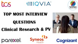 CLINICAL RESEARCH amp PHARMACOVIGILANCE INTERVIEW PREPARATION  PHARMACY INTERVIEW [upl. by Nnaira829]