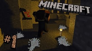 SCARED BY SILVERFISH  Minecraft 1 [upl. by Nefen]