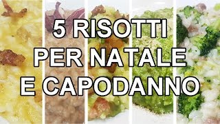 5 Risotti per pranzo di Natale e Capodanno  Carlo Gaiano [upl. by Rieger]