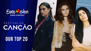 🇵🇹 Festival da Canção 2024 Portugal  OUR TOP 20  Eurovision 2024 [upl. by Ttereve628]