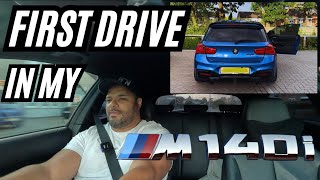 FIRST DRIVE in my BMW M140i Stage 2 MHD FULL EXHAUST SYSTEM AND AIR INTAKE [upl. by Anaderol]