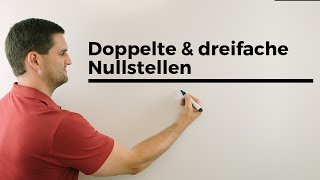 Doppelte und dreifache Nullstellen mit Schaubild  Mathe by Daniel Jung [upl. by Aikemaj825]