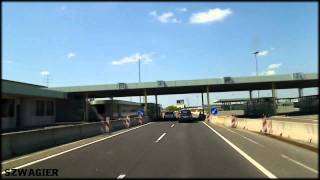 152  Hungary  Austria M1  A4 E60 Hegyeshalom  Nickelsdorf Border Crossing HD [upl. by Cerys]