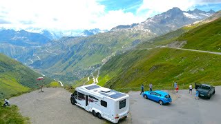 Driving DANGEROUS Swiss Alpine Roads in a MOTORHOME [upl. by Kristoforo91]