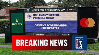 Pebble Beach ProAM Final Round POSTPONED To Monday I CBS Sports [upl. by Eniale]