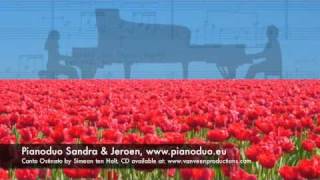 Canto Ostinato 2 piano Sandra Jeroen wwwpianoduoeu [upl. by Lenno]