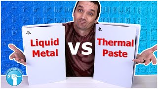 PS5 Liquid Metal vs Thermal Paste  It OVERHEATED [upl. by Rabelais]