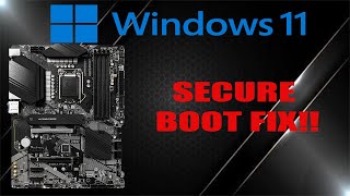 How To Change Secure Boot on MSI BIOS [upl. by Nosaj]