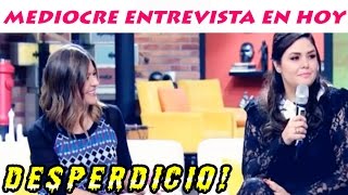 Mediocre ENTREVISTA a YURIDIA en HOY [upl. by Beatrice]