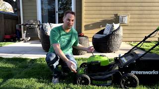 Greenworks 40V Cordless Lawn Mower  One Year Later [upl. by Karoline237]