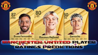 FC 25 Manchester United Player Ratings Predictions [upl. by Rogovy]