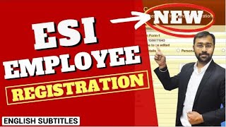 ESI New Employee Registration Process Online  ESIC Rules  LLA [upl. by Ilime166]