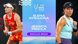 Elena Rybakina vs Jessica Pegula  2023 WTA Finals Group Stage  WTA Match Highlights [upl. by Channa]