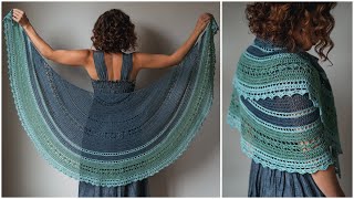 Simple and Elegant Crochet Shawl Pattern  Adalia [upl. by Eiramnaej197]