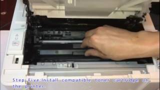 How to Change Original Chip on CF217A CF218A CF230A Compatible Toner Cartridge [upl. by Ibbob]