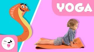 YOGA para niños  La postura de la cobra  Tutorial para practicar yoga [upl. by Winna]