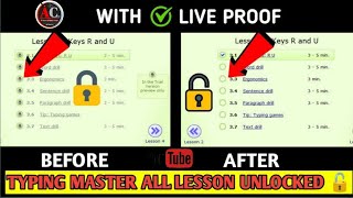 Typing Master pro All Lesson Unlocked 🔓 ।।Lesson Unlocked kaise Kare Typing Master Pro typingmaster [upl. by Caitlin]