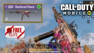 Codm New QQ9  Shattered Peace Free Camo Gunsmith  Seasonal Store  Top Gear Gift  Br Gameplay [upl. by Gilmer400]