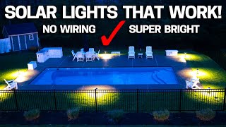 BEST SOLAR LIGHT REVIEW  Just as bright as WIRED Lights [upl. by Airtal]