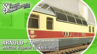 🚊 ARNOLD HN4299  Wagenset TEE Rheinpfeil  Vorstellung Modellbahn Spur N [upl. by Oriane]