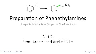 Preparation of Phenethylamines Part 2 From Arenes and Aryl Halides [upl. by Yllehs]