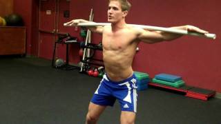 How To Standing Oblique Twists with Bar [upl. by Ailliw]