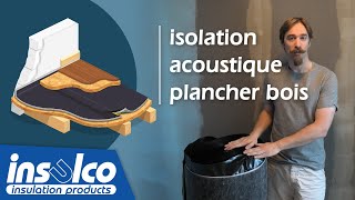 Pose de lisolation acoustique pour plancher bois insulWood [upl. by Doroteya]