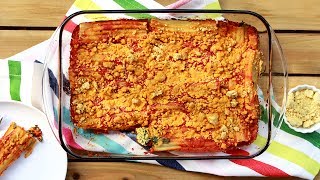 Vegan Spinach Manicotti w Vegan quotRicottaquot Cheese Filling Gluten Free Episode 130 [upl. by Akenit]