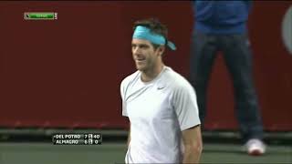 Del Potro vs Almagro SF Tokyo 2013 Highlights [upl. by Alliber44]