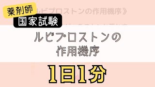 【1日1分医療学生必見】ルビプロストンの作用機序はゴロでサクッと覚えましょう！ [upl. by Redmer]