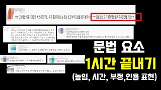 문법 요소의 거의 모든 것사동 피동 제외타임스탬프 O [upl. by Ailadgim381]